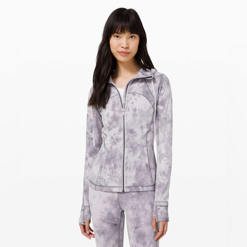 Lululemon Diamond Dye Stargaze Pitch Grey Hooded Define Jacket Size 8